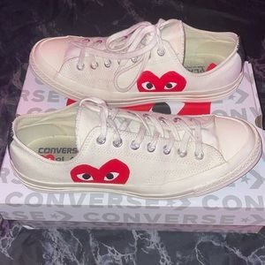 Comme des Garcons Play X Converse Lows Chuck Taylor’s